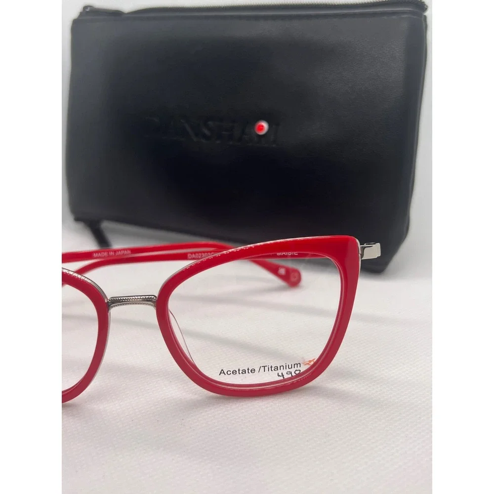 Danshari Maisie Red Cat Eye Eyeglasses Frames Japan Designer Glasses‎